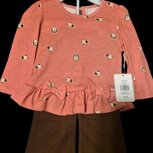 Pink Floral Kids Top